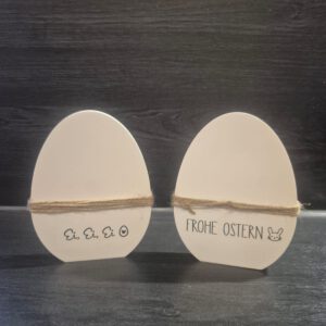 Ostereier "FROHE OSTERN"